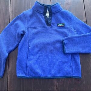 LLBean pullover jacket 
Size 6/7 
Blue 
Very good condition